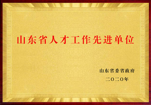 山東省人才工作先進單位